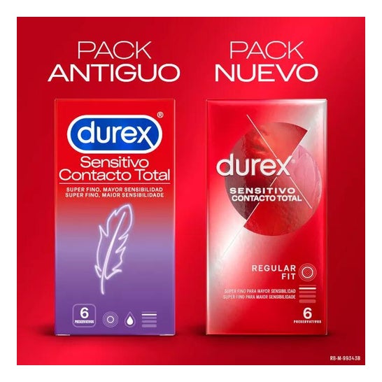 Durex Sensitivo Contacto Total Preservativos 6uds
