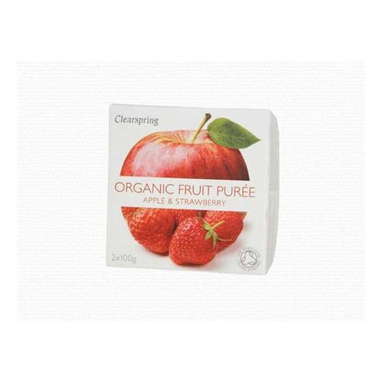 Clearspring Compota Manzana Fresa 200g