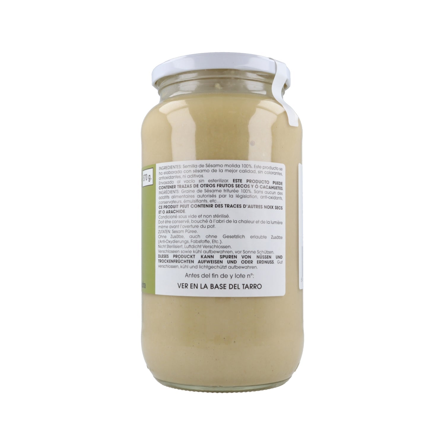 Sain Puré de Sésamo Sin Gluten 870 g