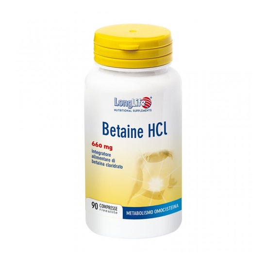LongLife Betaína Hcl 90 comp
