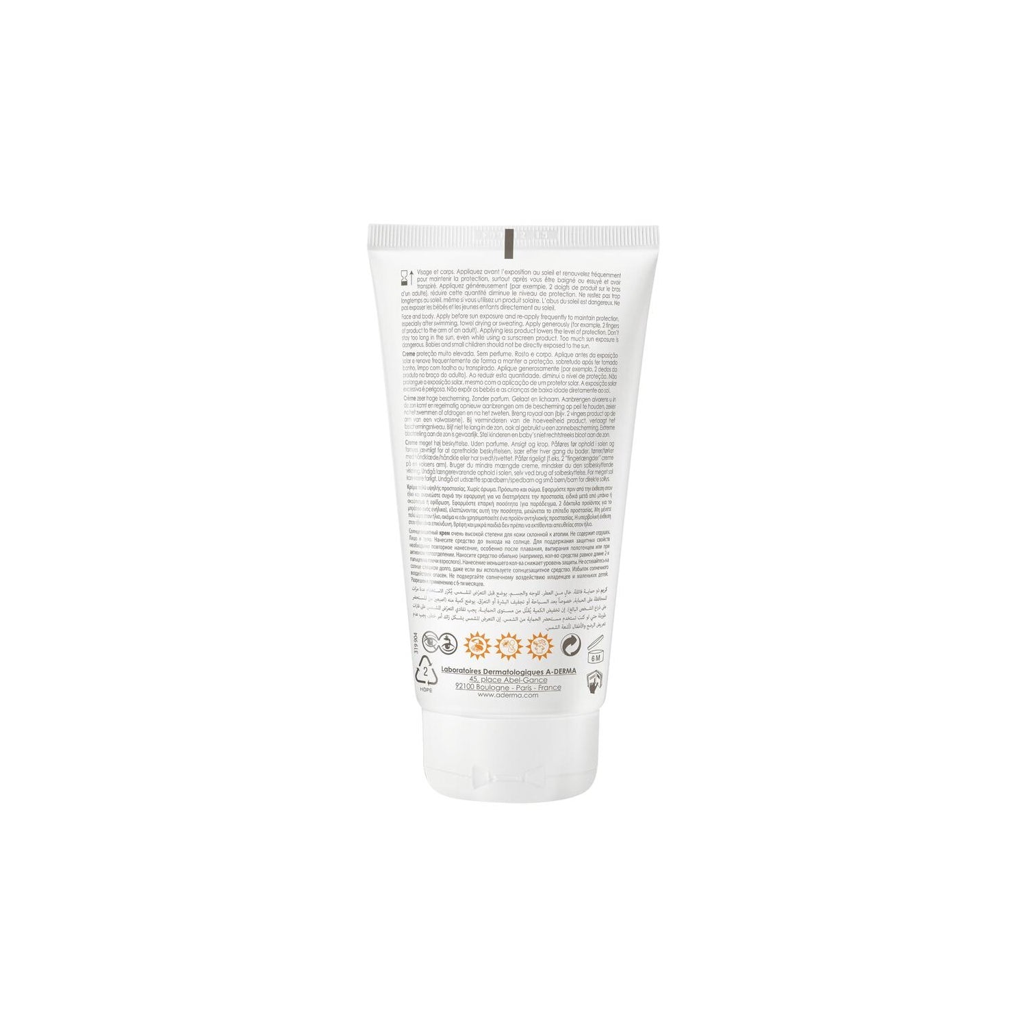 A-Derma Protect AD Crema Solar SPF50+ 150ml