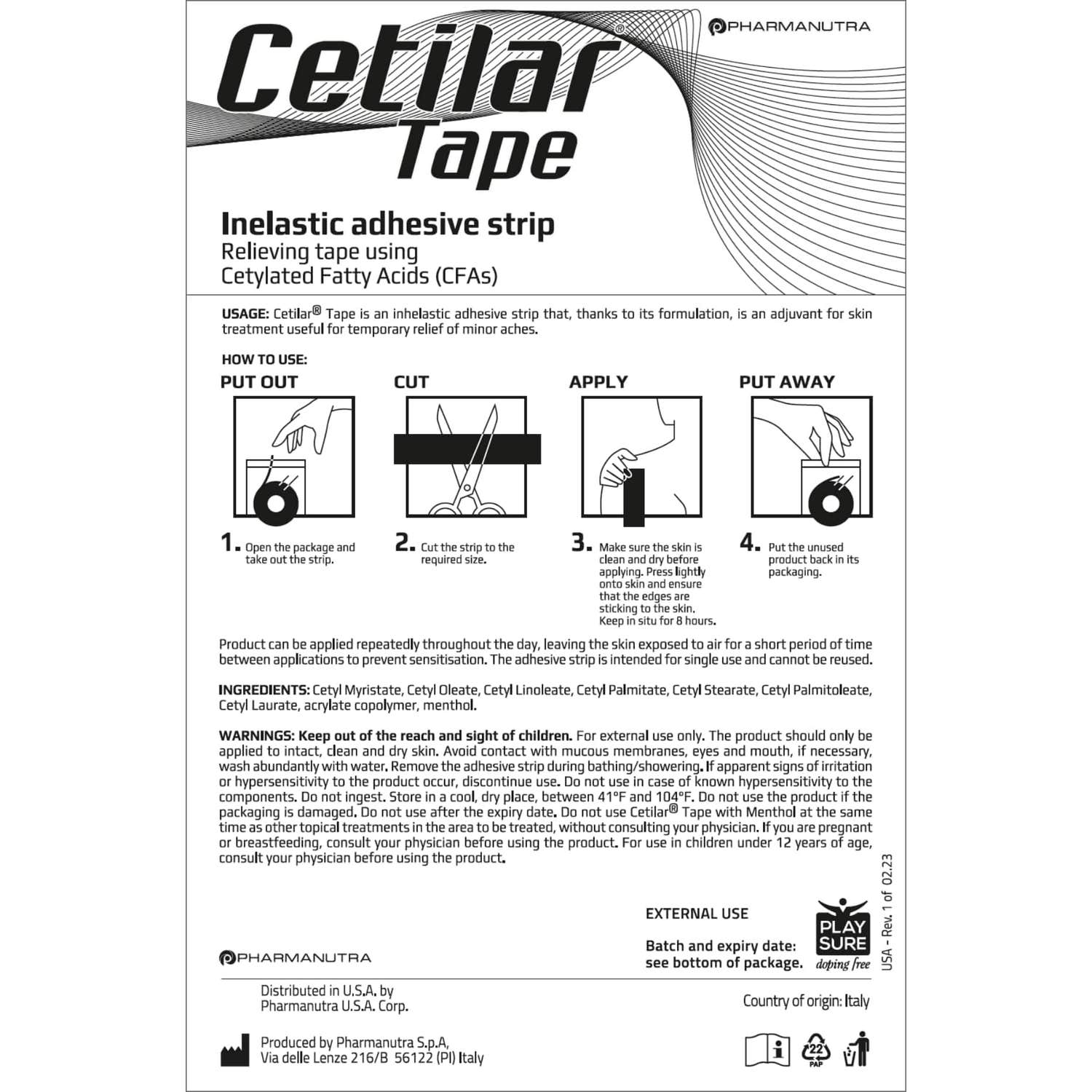 Pharmanutra Cetilar Tape 4cmx2,5m