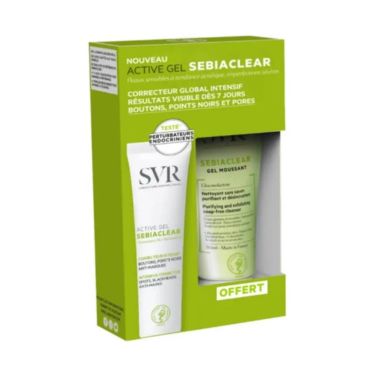 SVR Sebiaclear Active 40ml + Gel Moussant 55ml