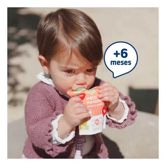Smileat Pouch Ecológico de Fresa y Plátano 100g
