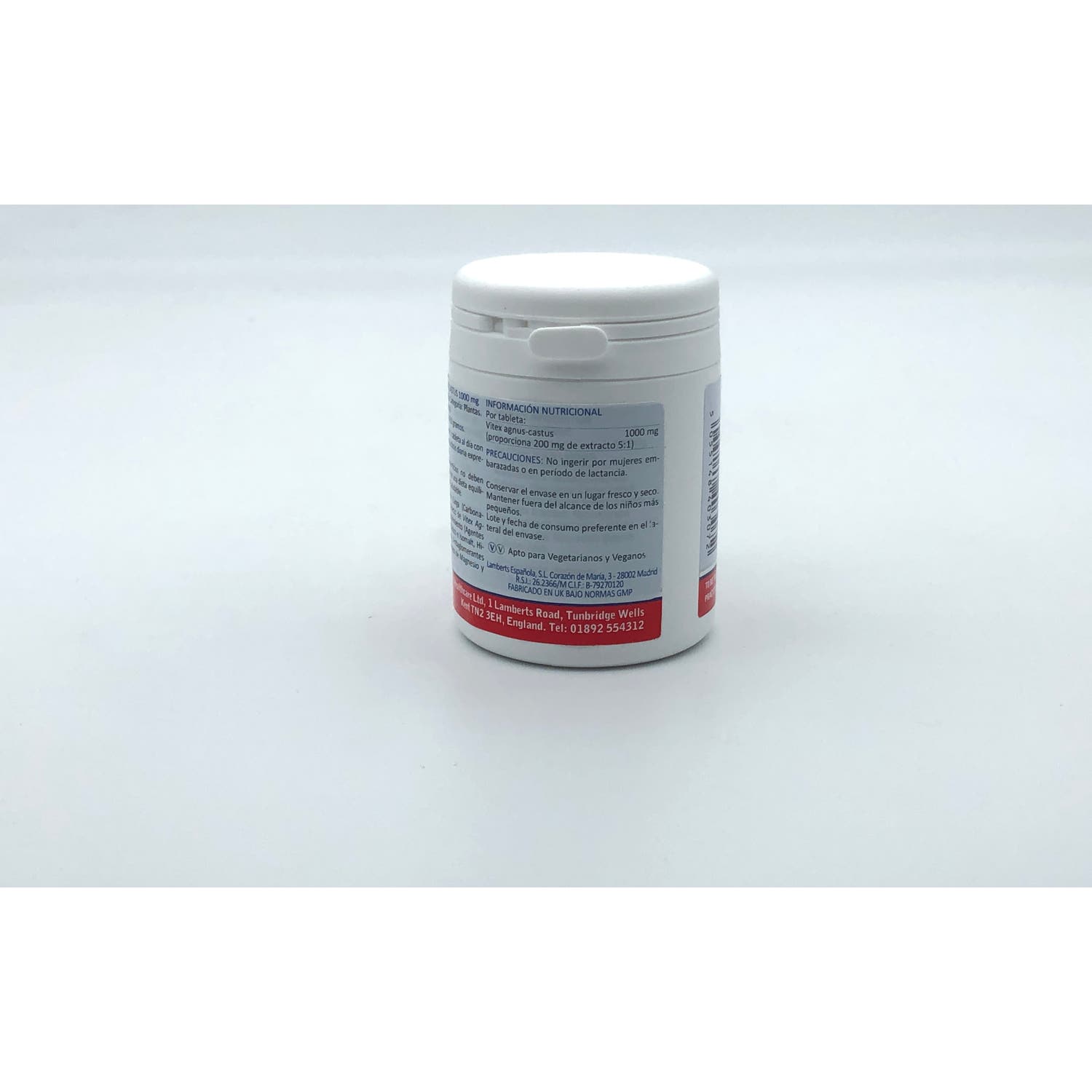 Lamberts Vitex Agnus Castus 1000mg 60 tabletas