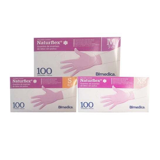 Naturflex Guante sin Polvo Talla M 100uds