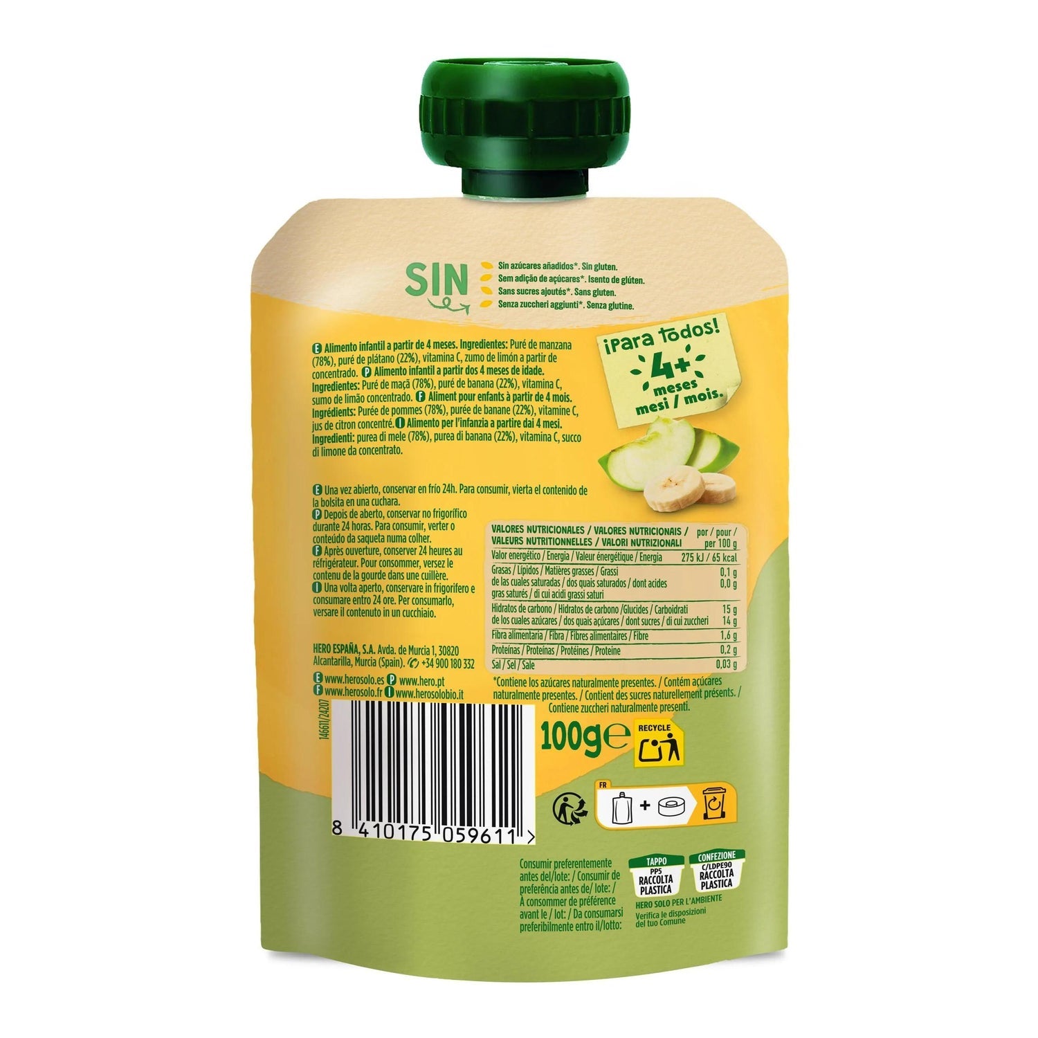 Hero Baby Manzana Banana 100g