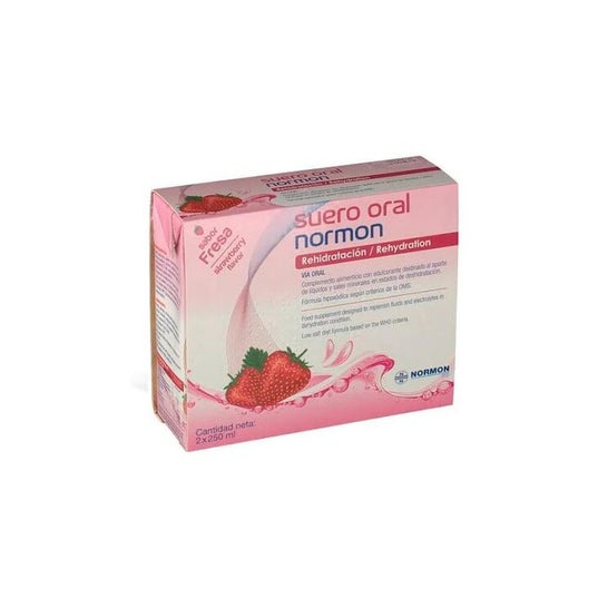 Normon Suero Oral Fresa 2x250ml