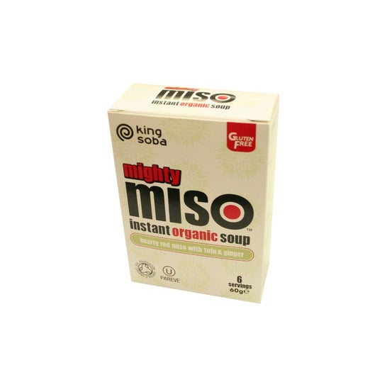 King Soba Sopa de Miso Con 1Tofu y Jengibre 6x10 g