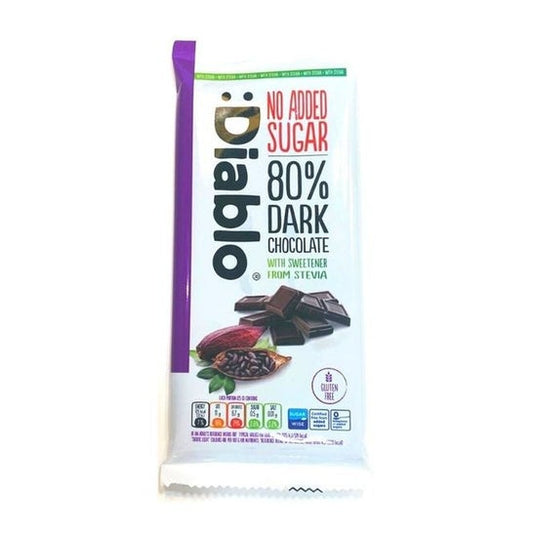 :Diablo Chocolate Negro 80% Stevia 75g