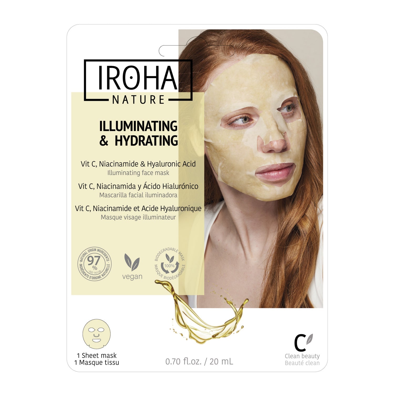 Iroha Nature Mascarilla Iluminadora e Hidratante Vitamina C 20ml