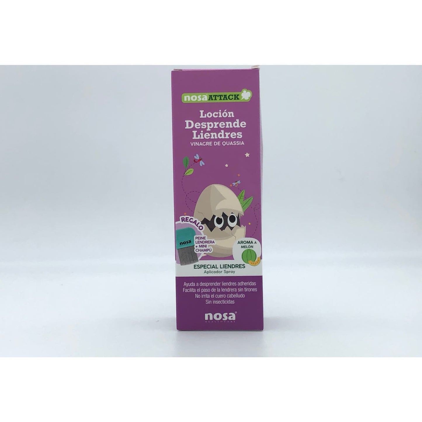 Nosa Attack Loción Desprende Liendres Vinagre de Quassia Aroma Melón 150ml