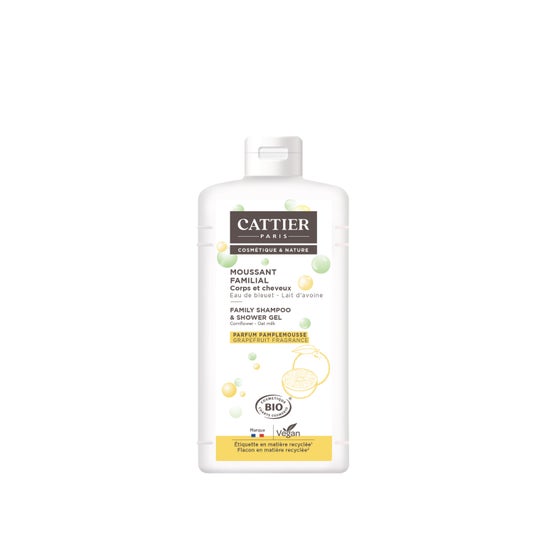 Cattier gel Espumoso Familiar Cuerpo y Cabello Bio 500 ml