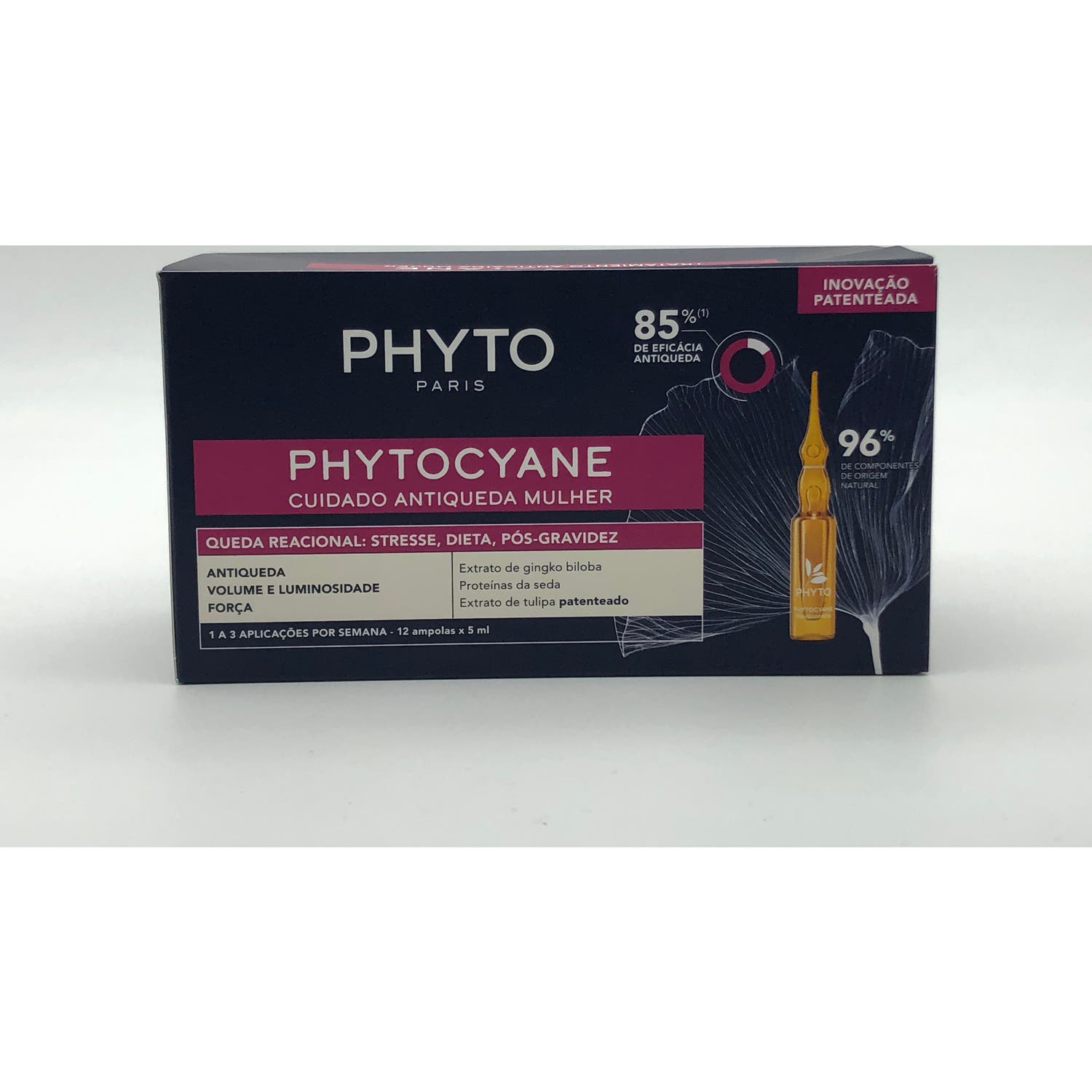 Phyto Phytocyane Tratatamiento Anticaída Mujer Caída Reaccional 12x5ml