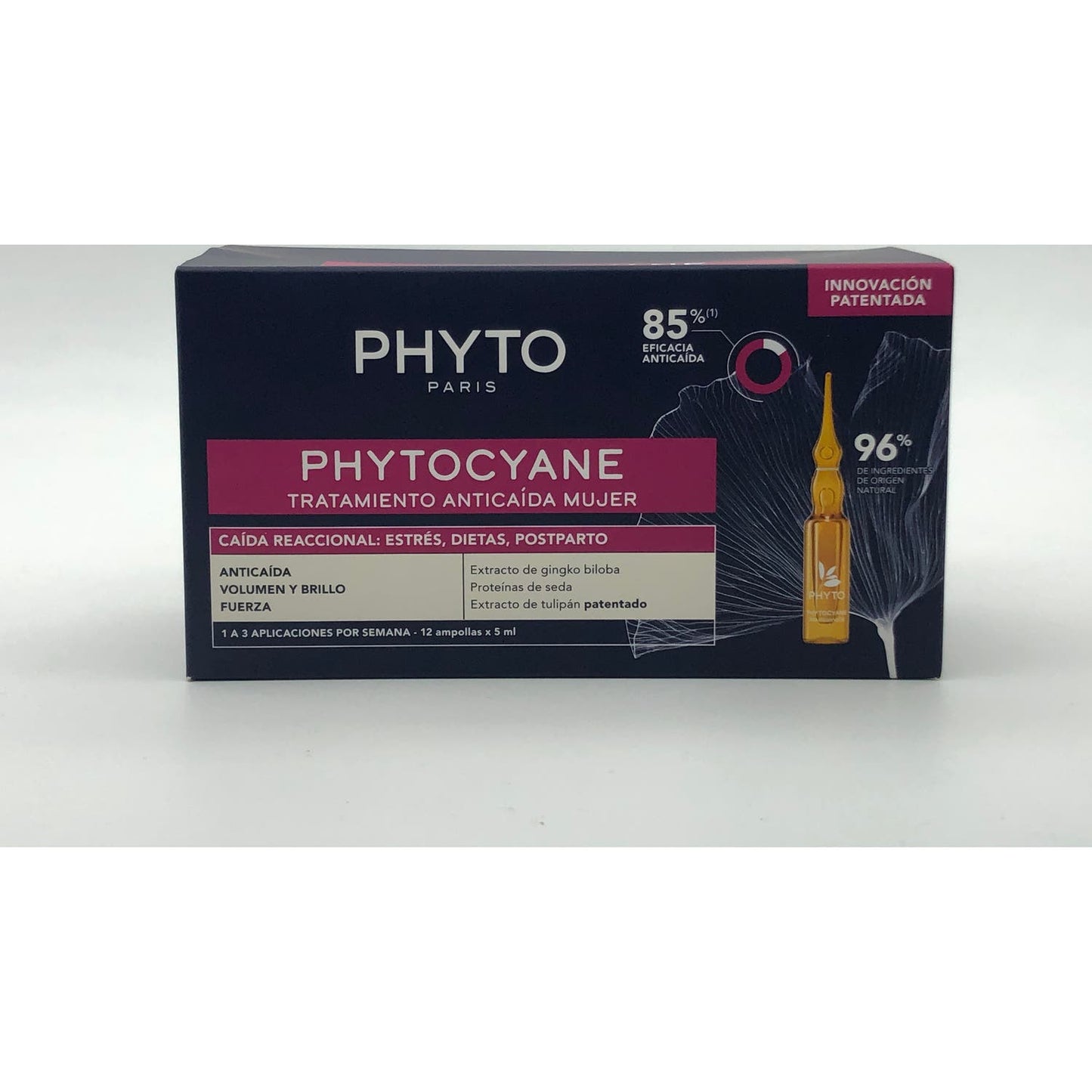 Phyto Phytocyane Tratatamiento Anticaída Mujer Caída Reaccional 12x5ml