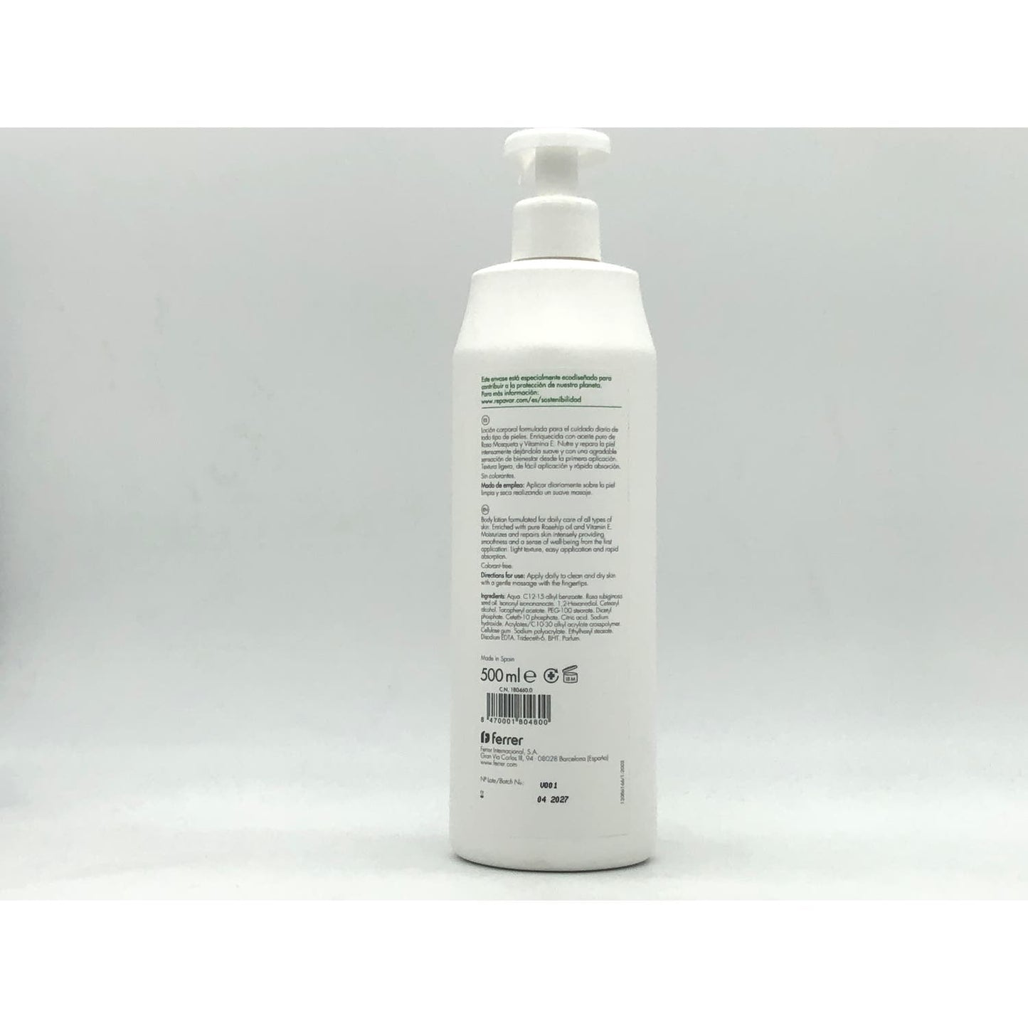 Repavar Regeneradora Rosa Mosqueta Loción Corporal 500ml