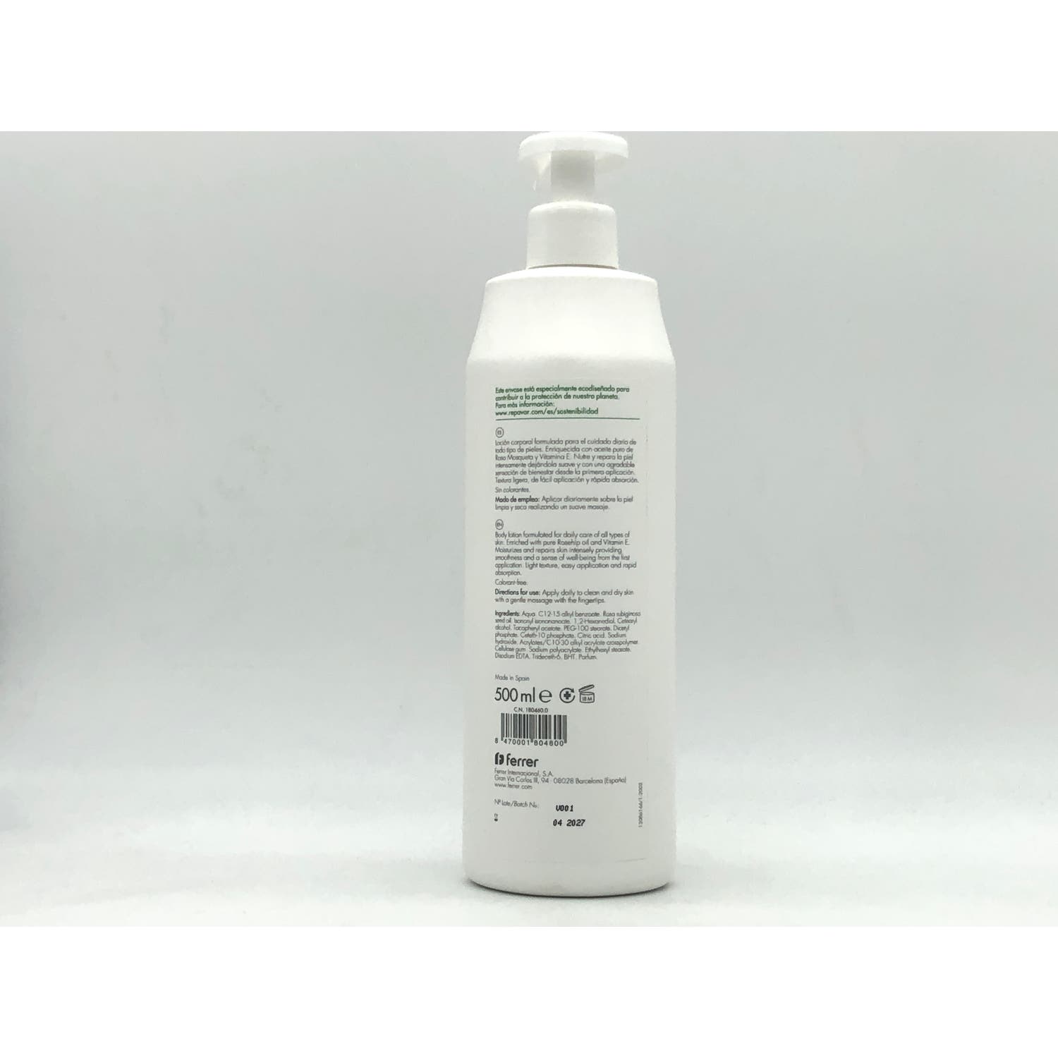 Repavar Regeneradora Rosa Mosqueta Loción Corporal 500ml