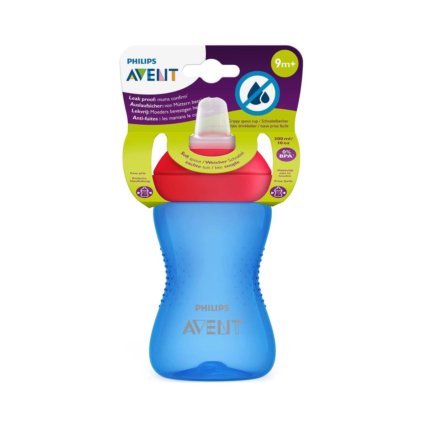 Avent Vaso con Boquilla Blanda Azul 300ml