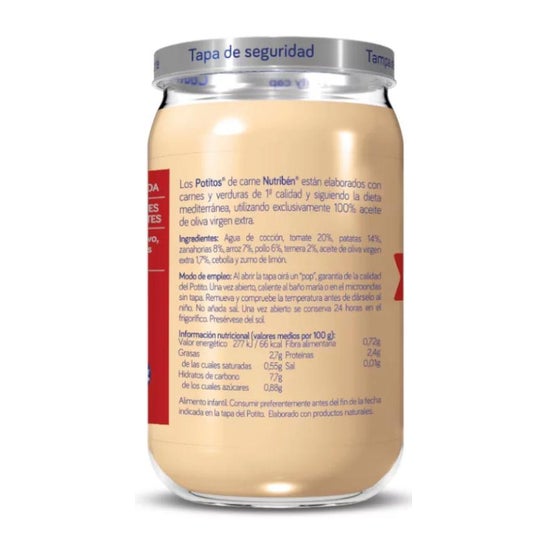 Nutribén® Potito® pollo, ternera y verduras 250g