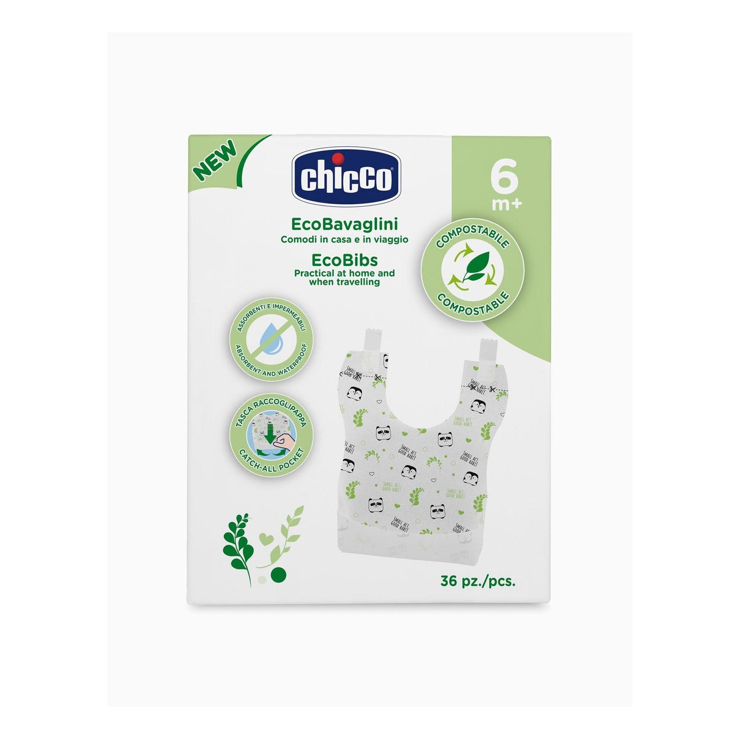 Chicco Baberos Biodegradables Monouso 36uds