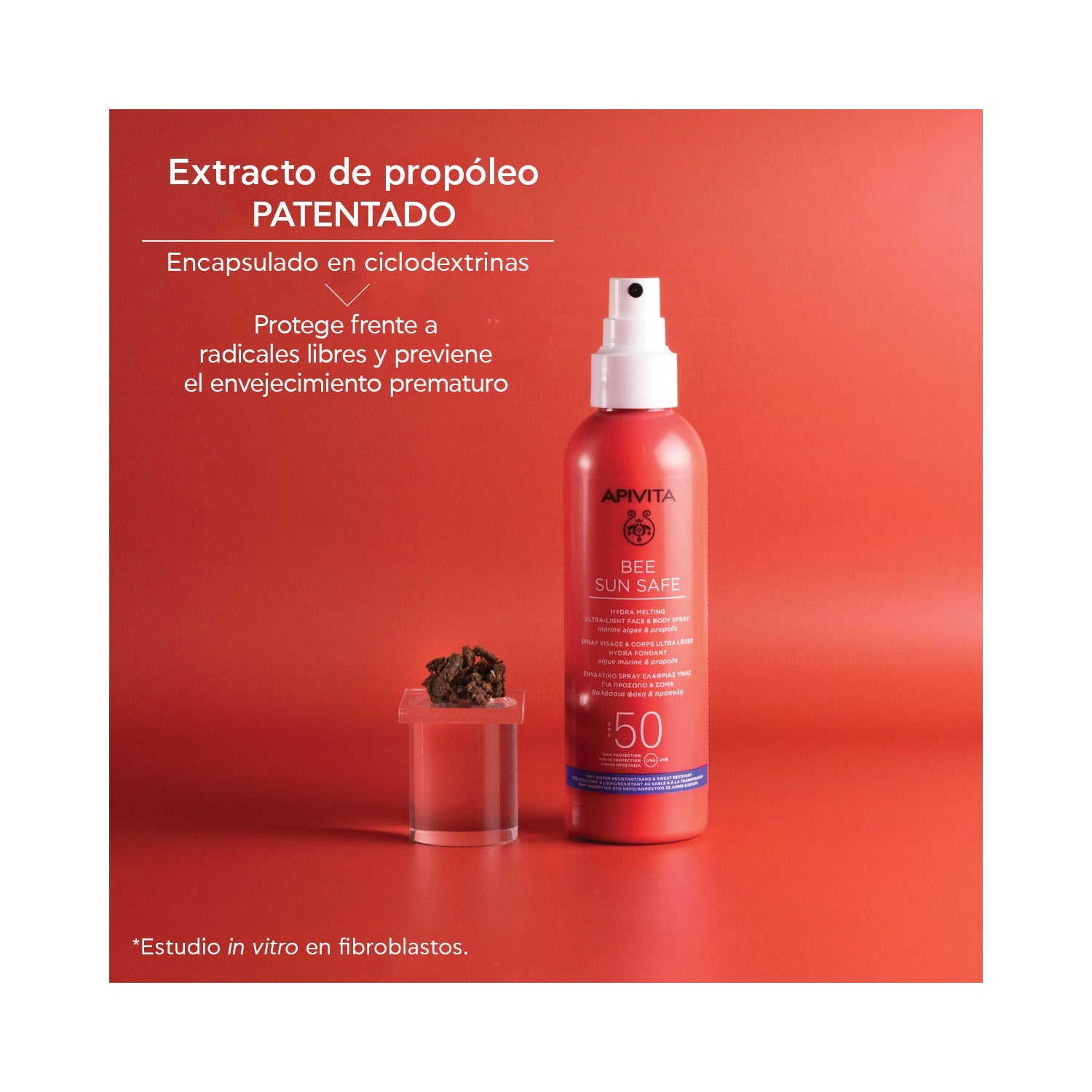 Apivita Bee Sun Safe Spray Hydra Melting Ultra Ligero Facial & Corporal SPF50 200ml