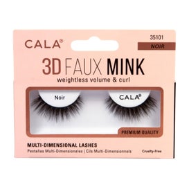 Cala Lashes 3D Faux Mink Pestañas Postizas Negro 1 Par