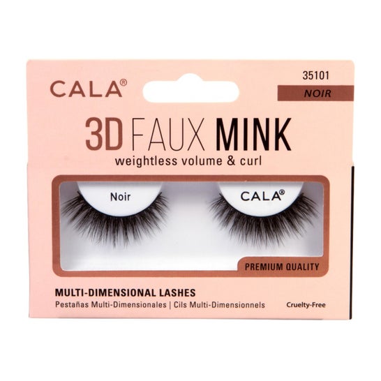 Cala Lashes 3 D Faux Mink Pestañas Postizas Negro 1 par