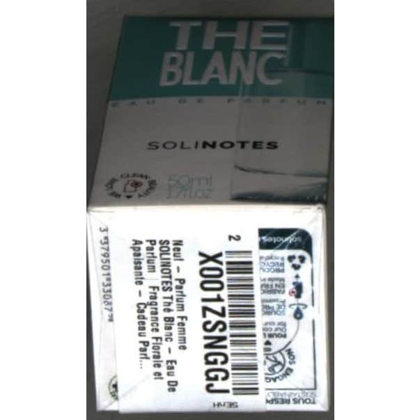 Solinotes Eau De Parfum Thé Blanc 50ml