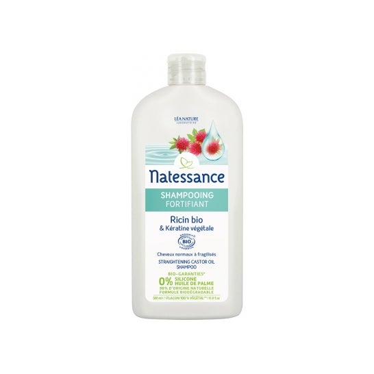Natessance Champú Fortificante Ricino Queratina 500 ml