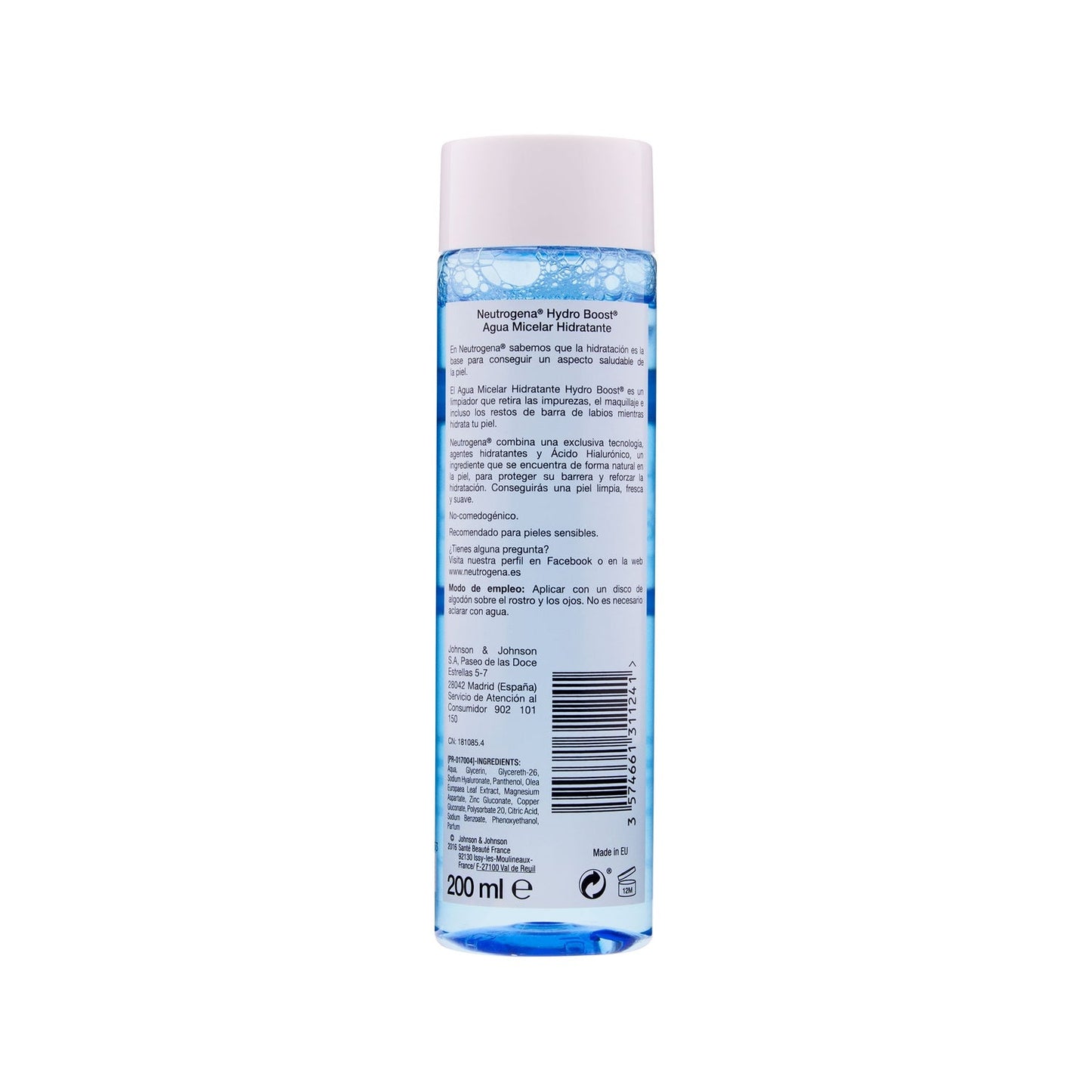 Neutrogena® Hydro Boost® Limpiador Agua Micelar 200ml