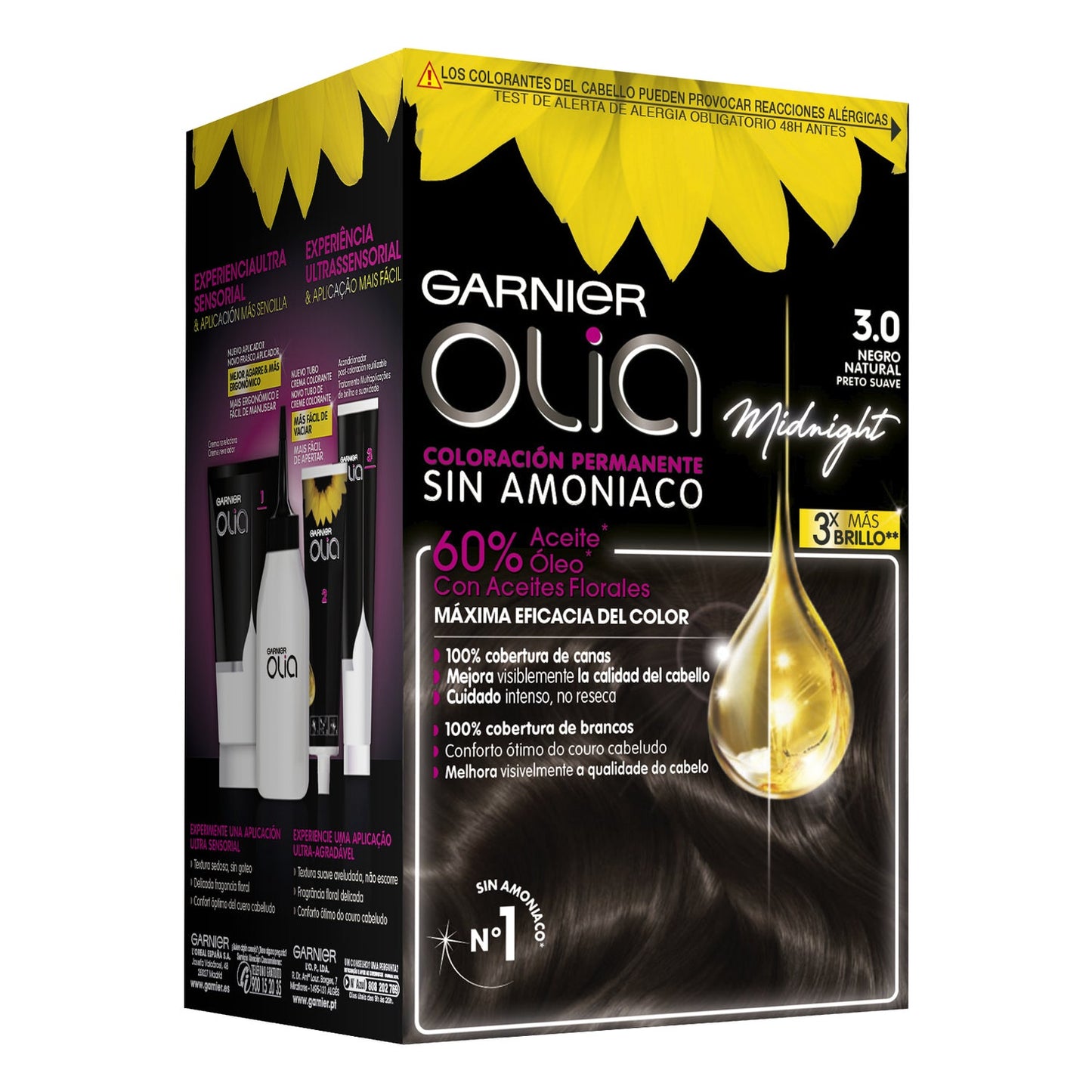 Garnier Olia Coloración Permanente N°3.0 Castaño Oscuro