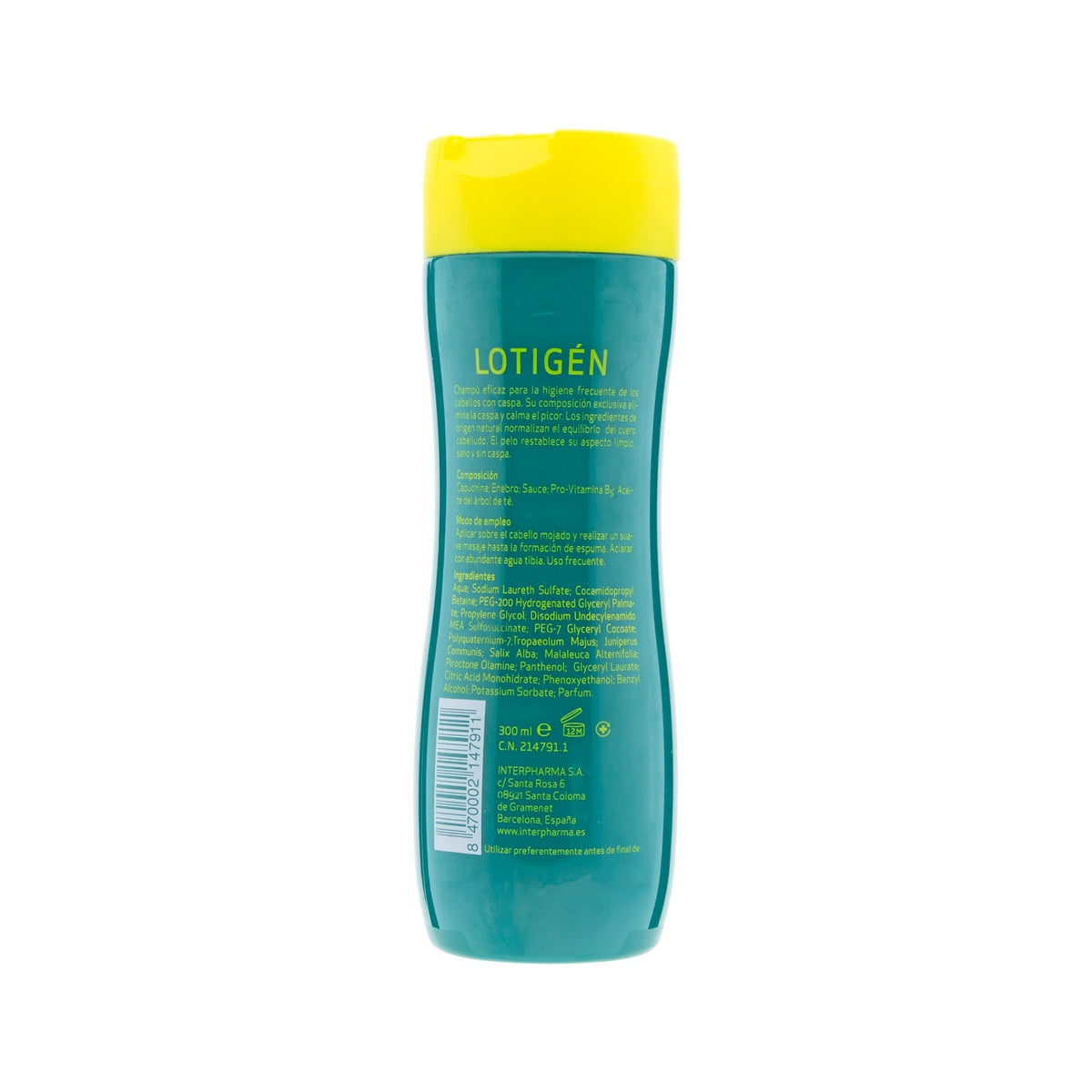 Lotigen champú anticaspa uso frecuente 300ml