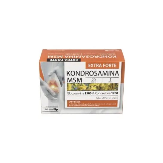 DietMed Kondrosamina MSM Extra Forte Piña 20 Sobres