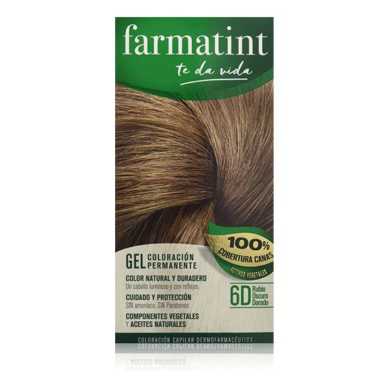 Farmatint Gel 6D Rubio Oscuro Dorado 135ml