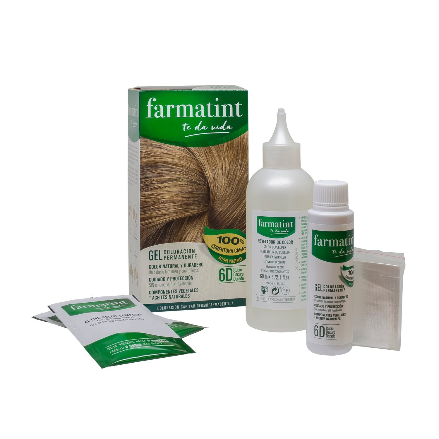 Farmatint Gel 6D Rubio Oscuro Dorado 135ml