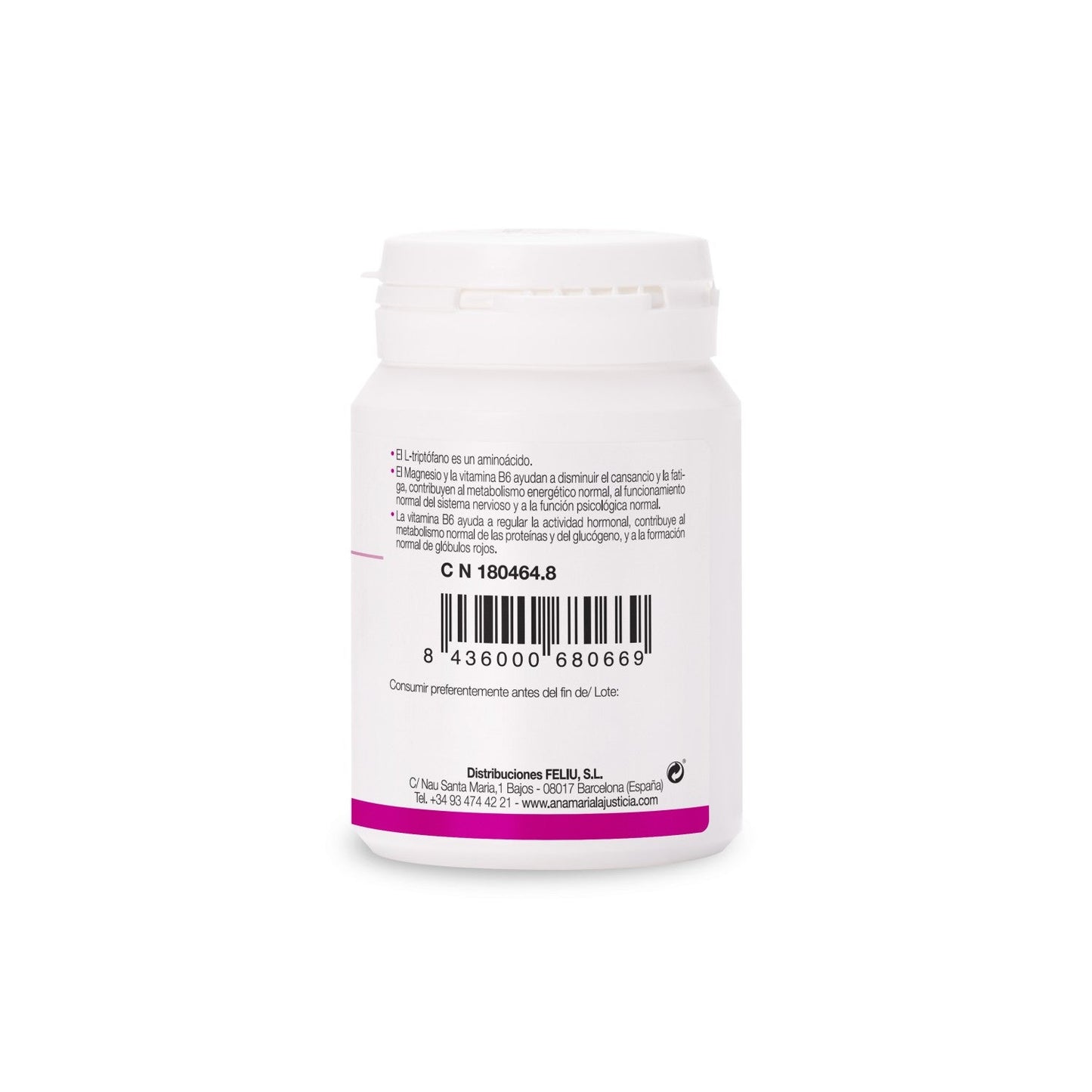 Ana Maria LaJusticia Triptófano con Magnesio + Vitamina B6 60comp