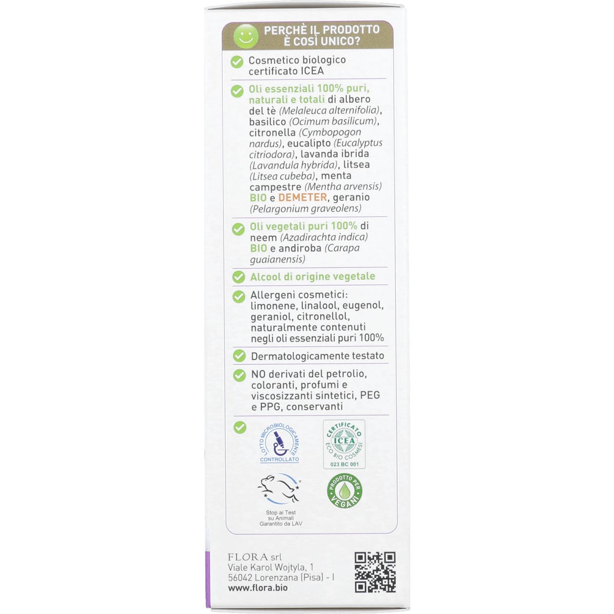 Flora Spray repelente de mosquitos 100ml