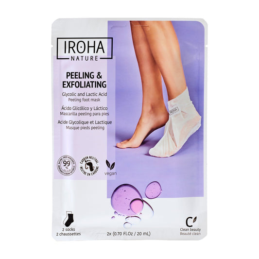 Iroha Nature Mascarilla Pies y Uñas Exfoliante Lavanda 2uds