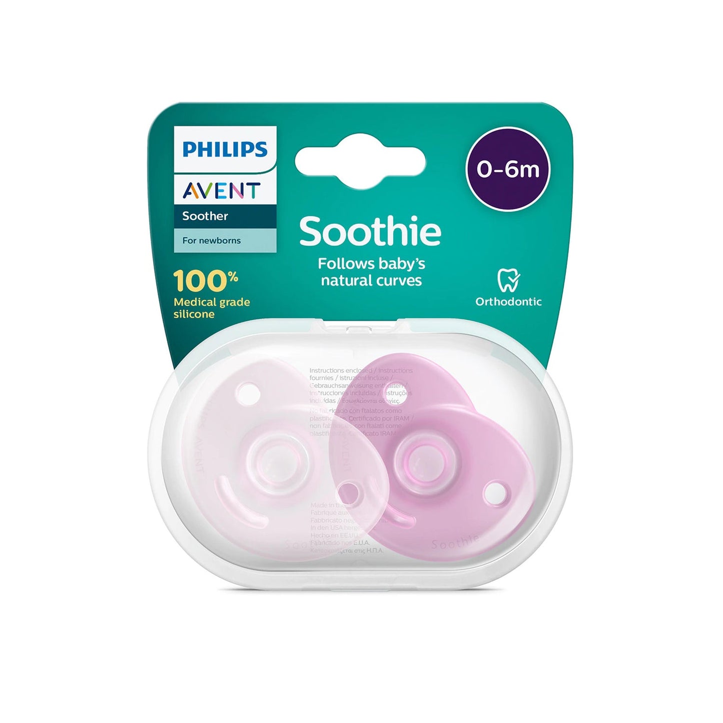 Avent Chupetes Soothie Niñas 0-6M 2uds