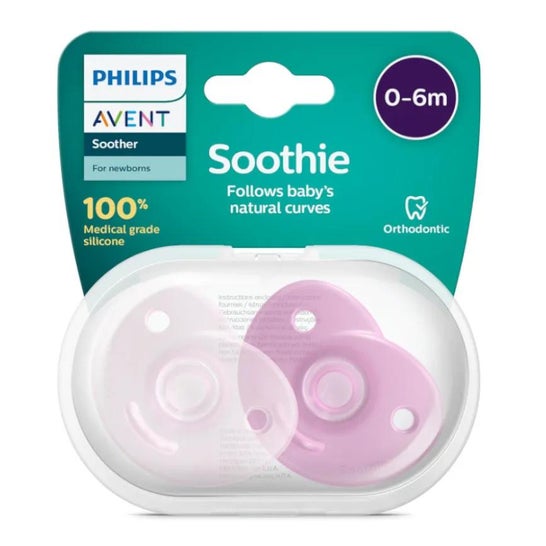 Avent Chupetes Soothie Niñas 0-6M 2uds