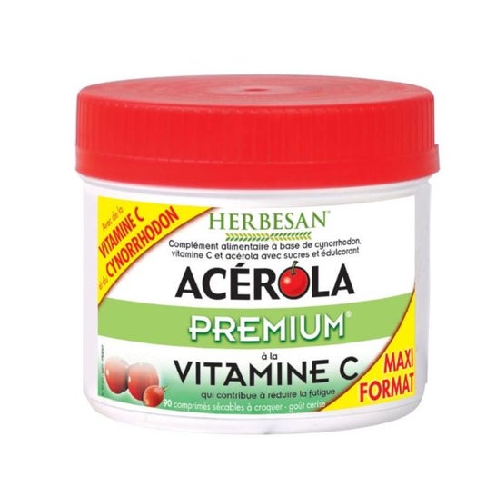 Herbesan Acerola Premium Maxi Pot 90 comp masticables