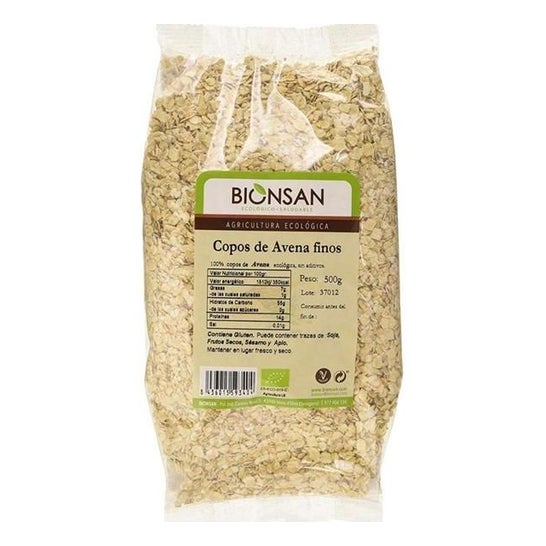 Copos de Avena Finos Ecologicos Bionsan 500 g