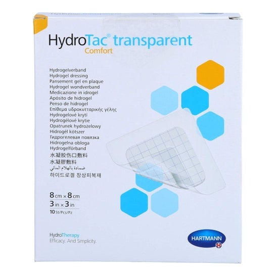 HydroTac Comfort Apósito Hidrocelular Adhesivo Estéril 8x8 cm 10 uds