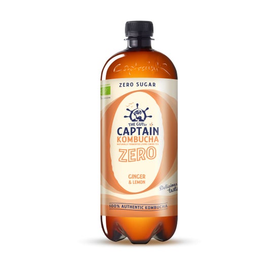 Captain Kombucha Zero Jengibre Limón Bio 1000ml