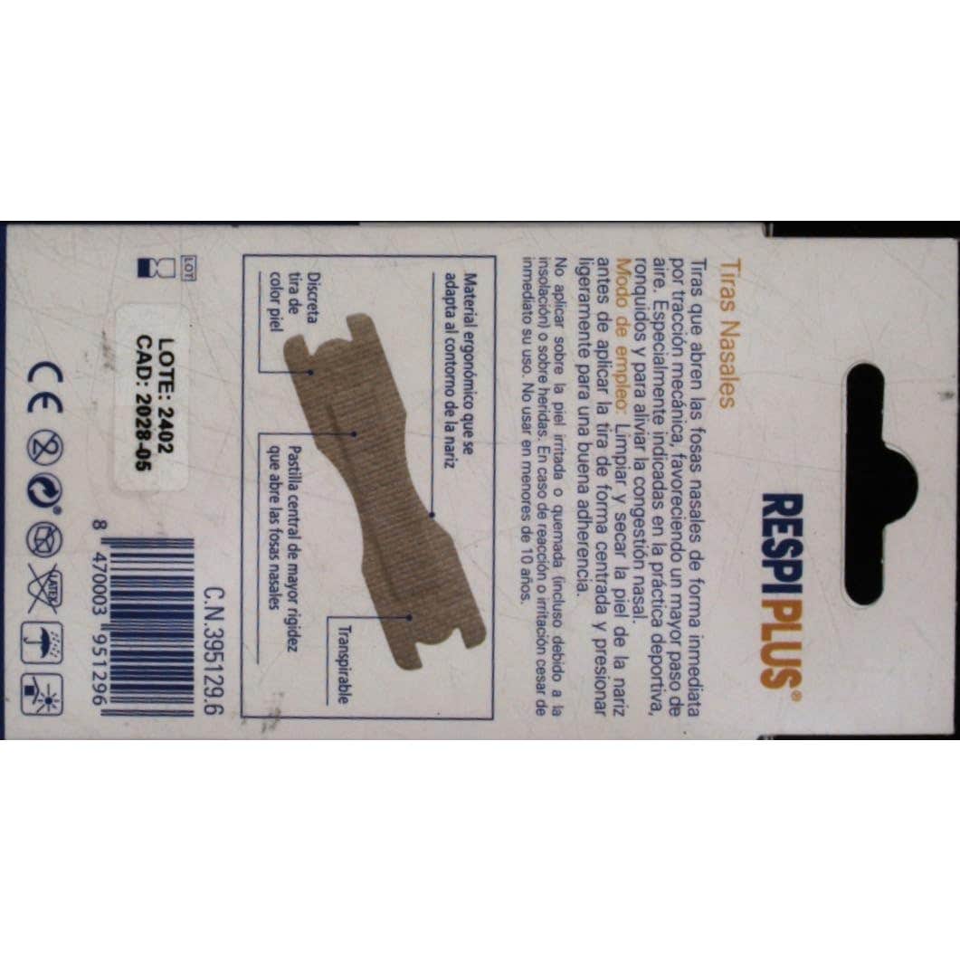 Respiplus tira ADH nasal Talla única 12uds