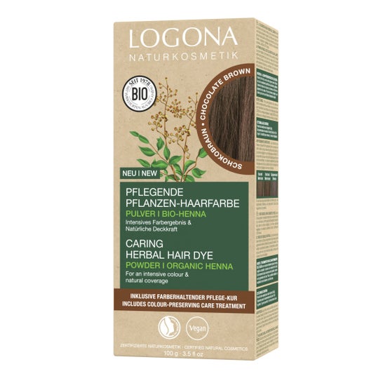 Logona Colorante Vegetal 091 Castaño Chocolate 2x50 g