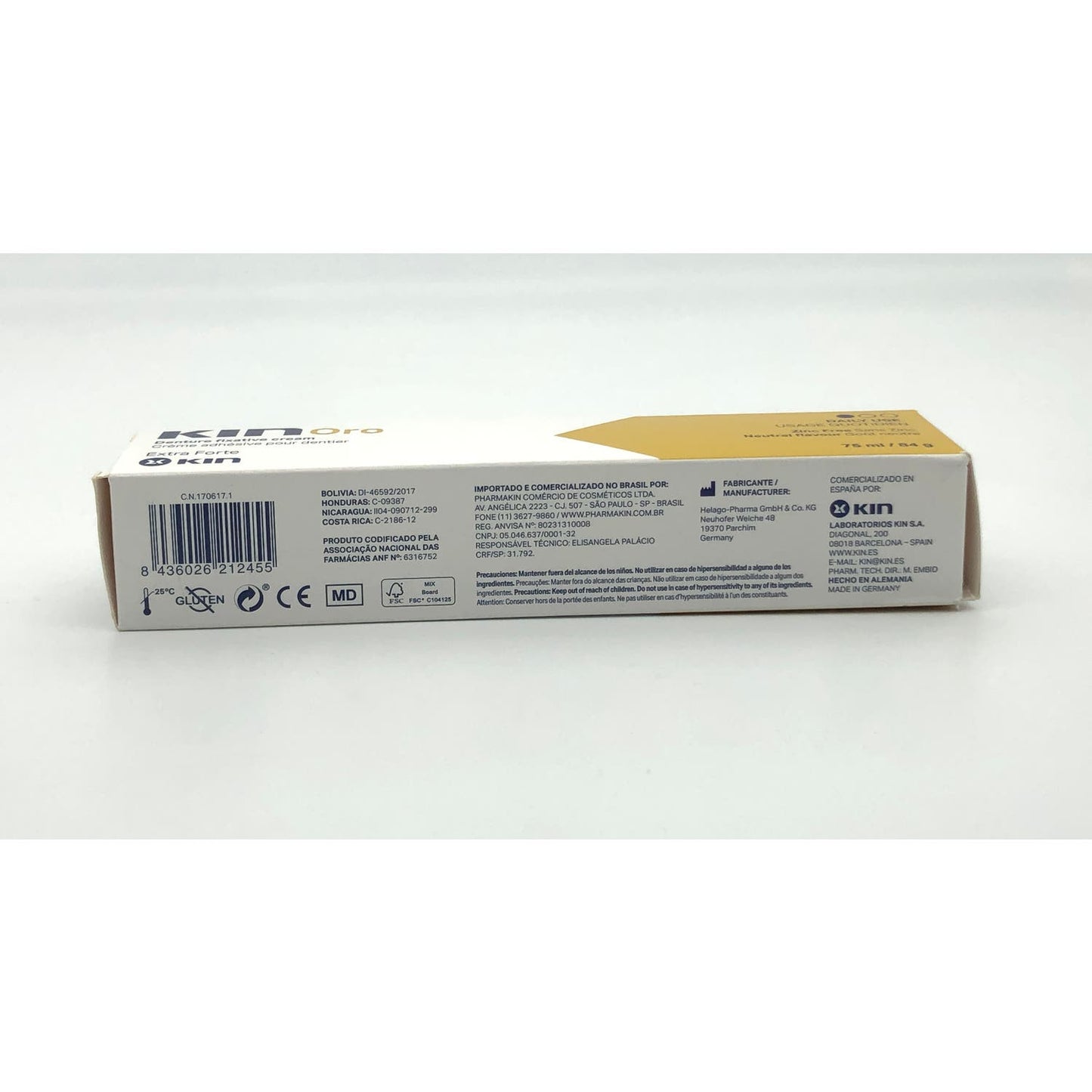 Kin Oro crema fijadora prótesis dentales 75ml