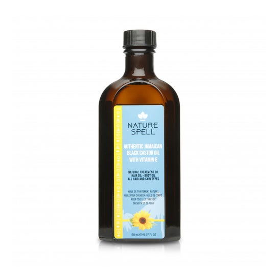 Nature Spell Aceite Ricino Semilla Negra Jamaicana Vitamina E 150 ml