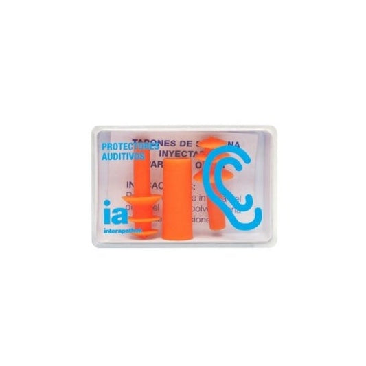 Interapothek Tapones Oídos Silicona Inyectada Adultos 2uds
