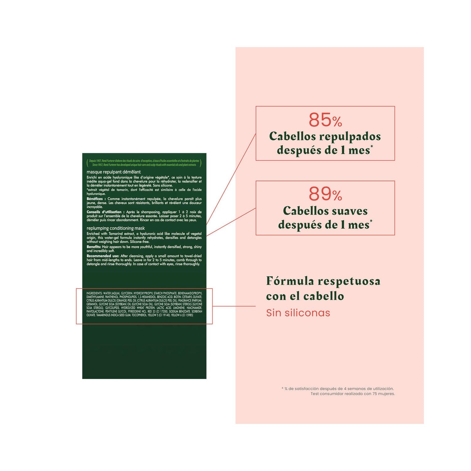 René Furterer Tonucia Natural Filler Mascarilla Repulpante Desenredante 200ml